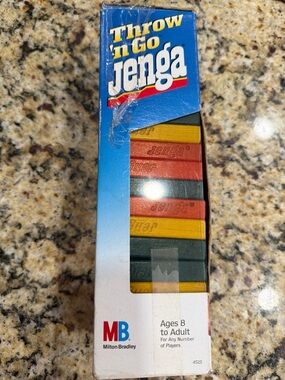 Vintage Throw 'n Go Jenga - Multicolor